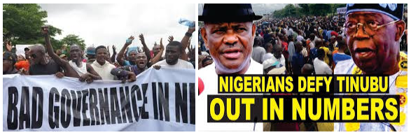 #EndBadGovernance protest in Nigeria