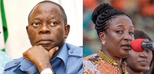Oshiomhole and Betsy Obaseki