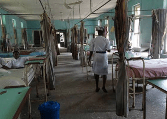 Empty Nigeria hospital - doctor