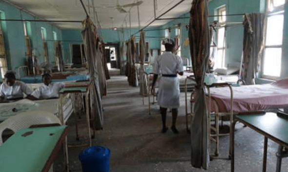 Empty Nigeria hospital - doctor