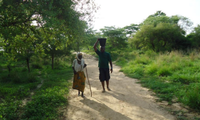 Leo Igwe - With an alleged witch at Gnani shelter