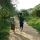 Leo Igwe - With an alleged witch at Gnani shelter