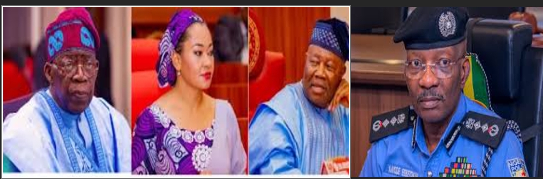 Tinubu, Natasha, Akpabio and Egbetokun