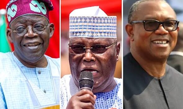 Peter Obi, Atiku and Tinubu