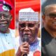 Peter Obi, Atiku and Tinubu
