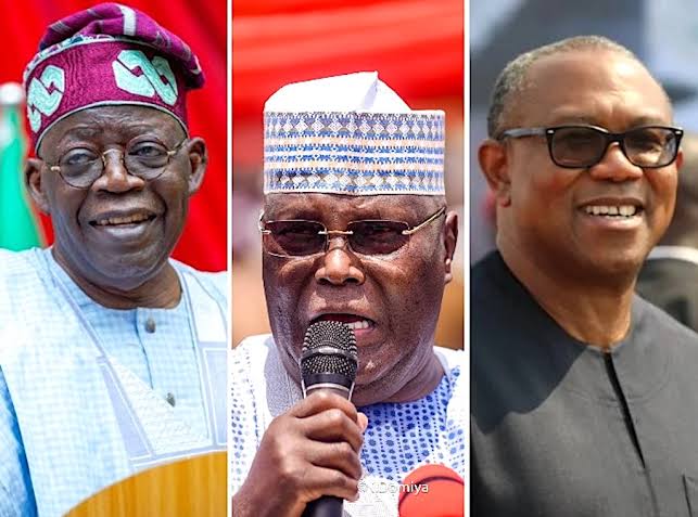Peter Obi, Atiku and Tinubu