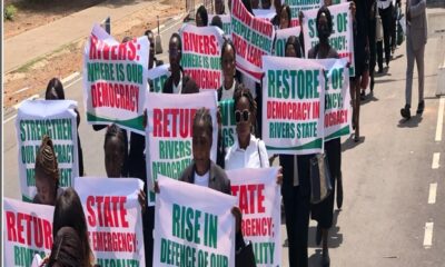 Protest in Rivers State over Fubara’s removal