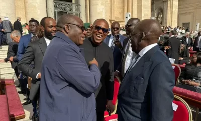 Tinubu and Peter Obi in Rome