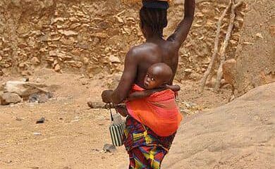 Woman and child
