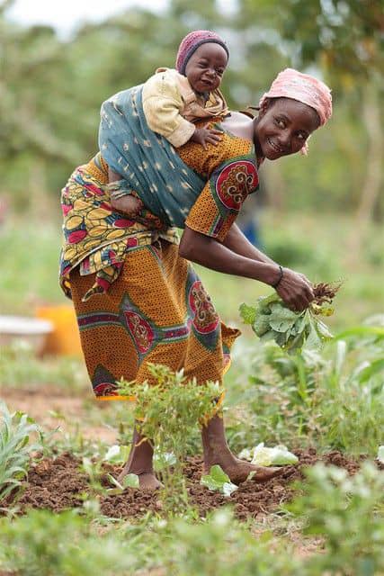 Woman and child