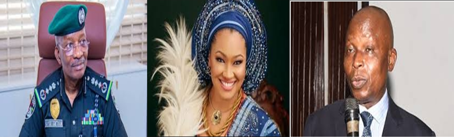 IGP Kayode Egbetokun, Natasha and AGF Fagbemi