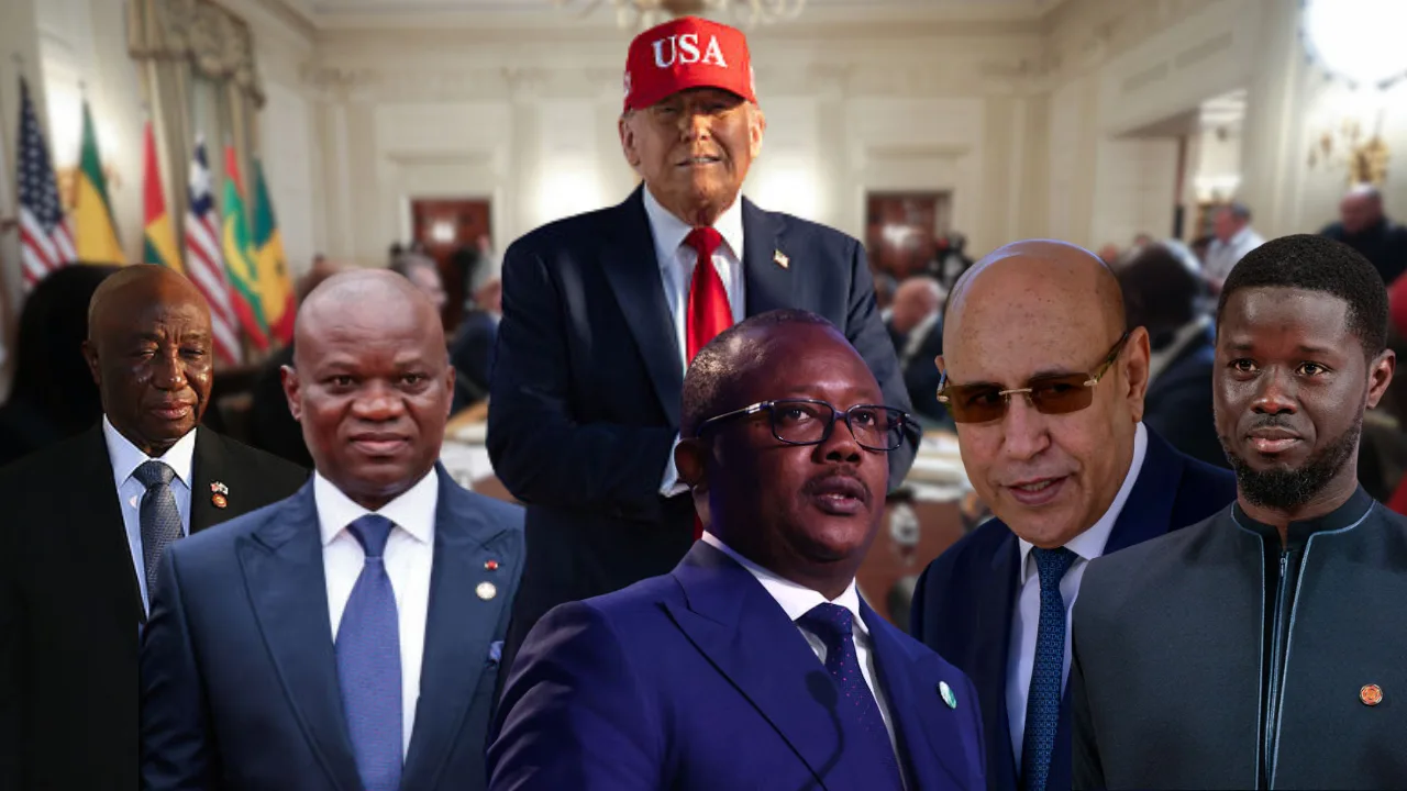African leaders in Washington, July 2025