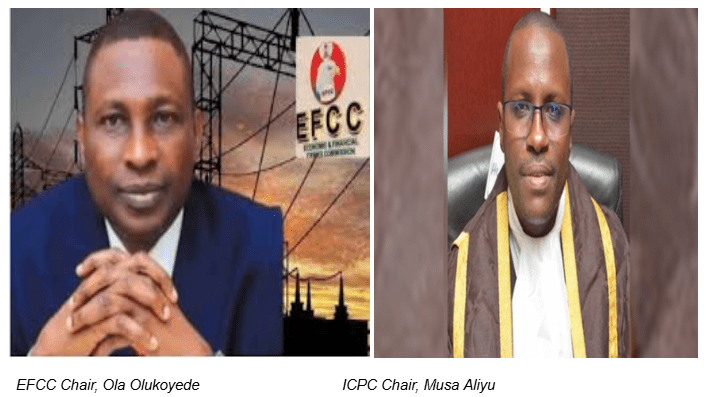EFCC Olukoyede and ICPC Musa Aliyu