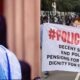 Tinubu and protesting Nigerian police