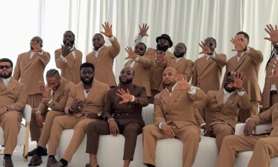 Davido, Groomsmen Dazzle in Suits at CHIVIDO 2025 White Wedding