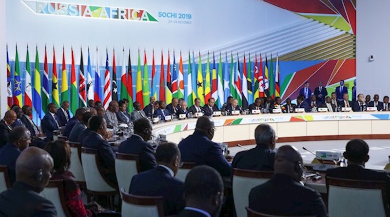 Ethiopia-First plenary meeting of Russia-Africa Summit on 24 October 2019. Crediе-Roscongress.