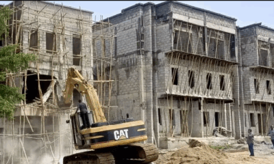 POLICE BUILDING - demolition in Abuja by Wike