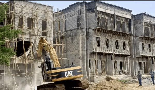 POLICE BUILDING - demolition in Abuja by Wike