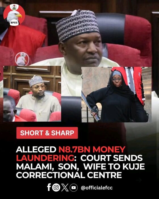Abubakar Malami and son jailed