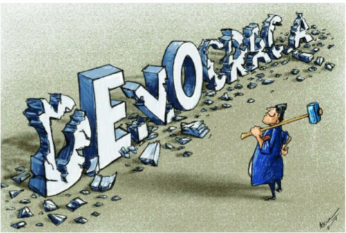Democracy broken