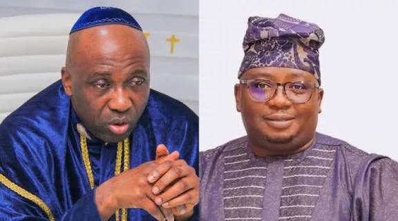 Minister Bayo Adelabu and Primate Elijah Ayodele