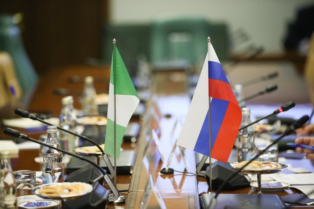 Russia and Nigeria flag