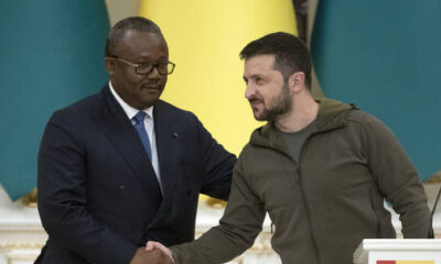 Sissoco Embalo and Vladimir Zelensky. Kiev, Ukraine.