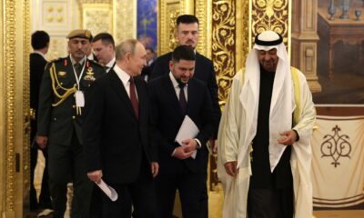 President Vladimir Putin with UAE leader Zayed Al Nahyan, Kremlin, Jan. 2026,
