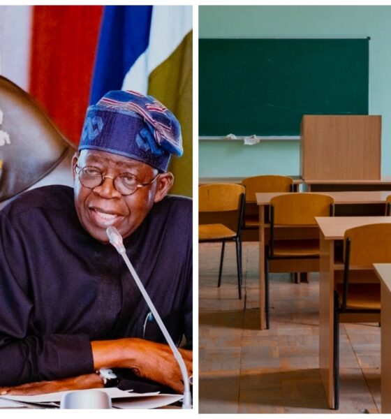 Tinubu & Classroom, School Children