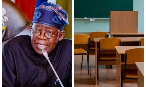 Tinubu & Classroom, School Children