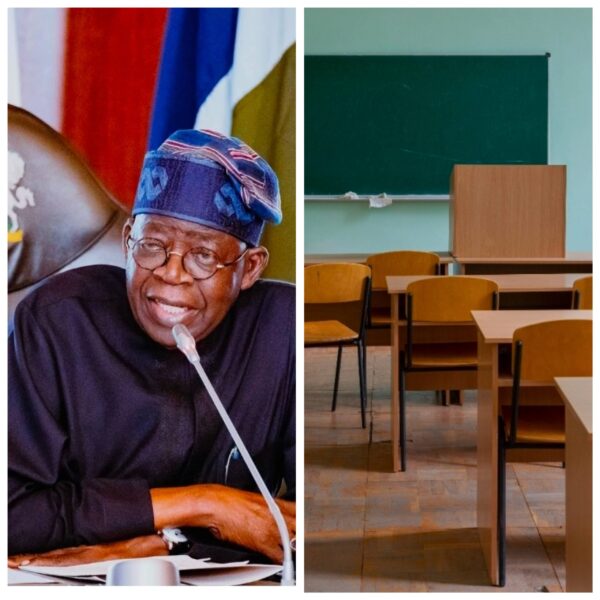 Tinubu & Classroom, School Children