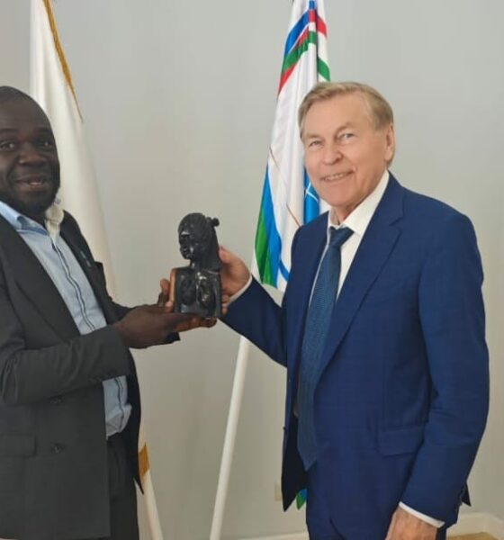 Dr. Francois Ngan with Professor Vladimir Filippov, President of Friendsup University RUDN