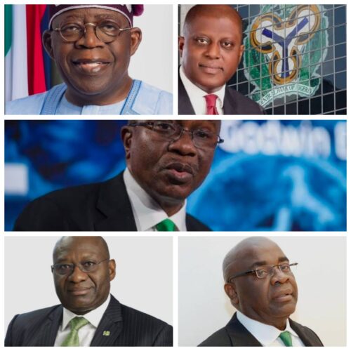 Emefiele, Tinubu, CBN Cardoso and Banks - Heritage Bank