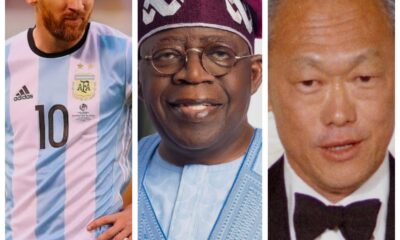 Messi, Tinubu and Lee Kuan Yew Pix