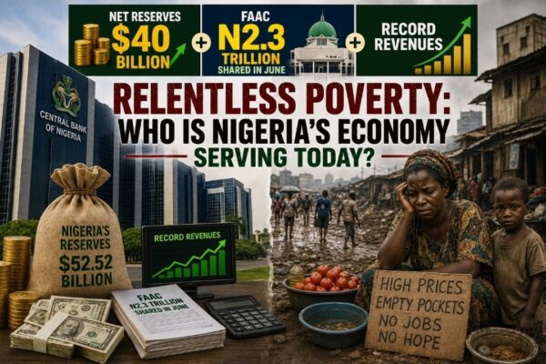NET RESERVES, FAAC, POVERTY, HUNGER, ECONOMY