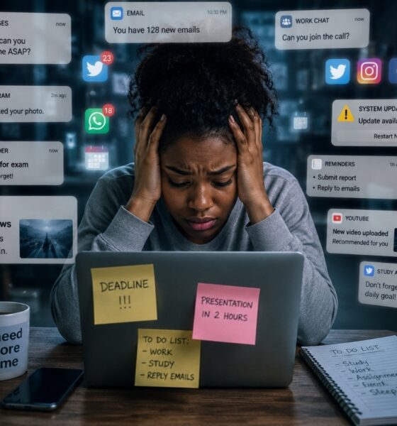 Technology, Social media, Work space, Woman